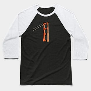 Golden Gate Bridge Tower San Francisco 2 Baseball T-Shirt